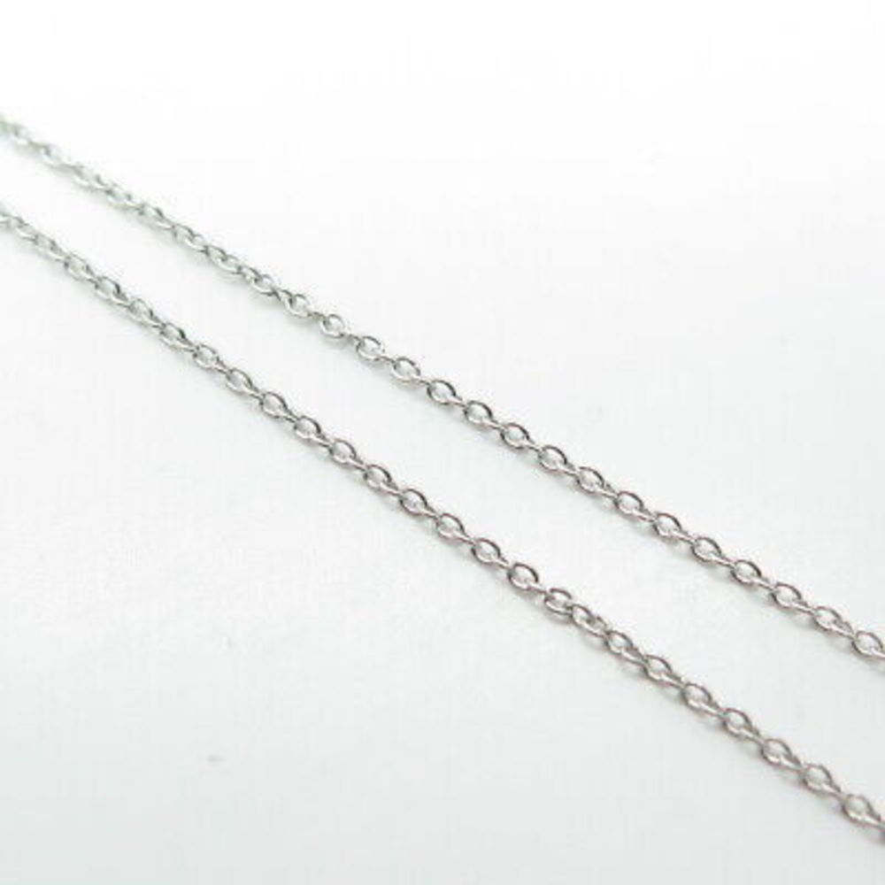 925 Sterling Silver Emerald-Cut Yellow C Z Cable Chain Necklace 18" - Picture 3 of 8